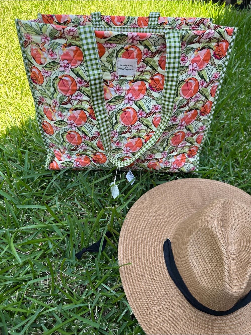 Vera Bradley x Bath & Body Works Peach Blossom Nectar Tote NWT Limited Edition